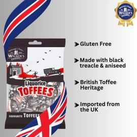 Walkers Liquorice Nonsuch Toffee - Case of 12 x 150g