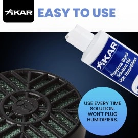 Xikar Cigar Humidor Solution for Humidification, Pre-Mixed, Keeps Humidors at 70% Relative Humidity, 16 Fl Oz. (Pack of 1)