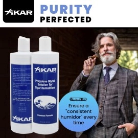 Xikar Cigar Humidor Solution for Humidification, Pre-Mixed, Keeps Humidors at 70% Relative Humidity, 16 Fl Oz. (Pack of 1)