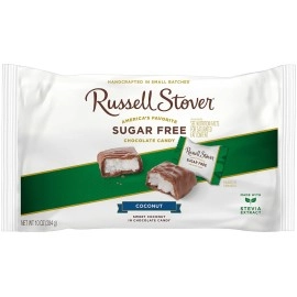 Russell Stover Sugar-Free Laydown Bag Coconut, 10 Ounce