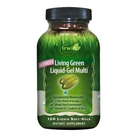 Irwin Naturals, Women\'s Living Green Liquid-Gel Multi, 120 Liquid Soft-Gels
