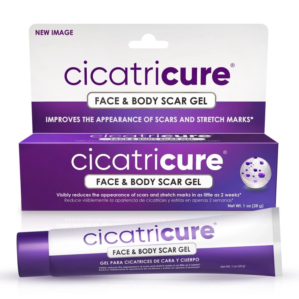 Cicatricure Face & Body Scar Gel, Reduces the Appearance of Old & New Scars, Stretch Marks, Surgery, Injuries, Burns and Acne, 1 Ounce (Packaging May Vary)