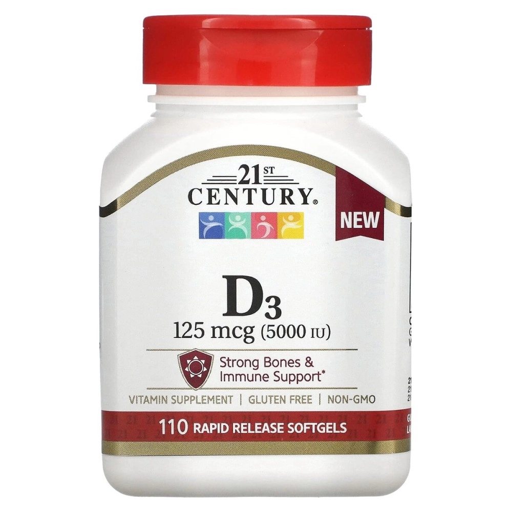 21st Century Vitamin D-5000 Super Strength D3 110 tablets