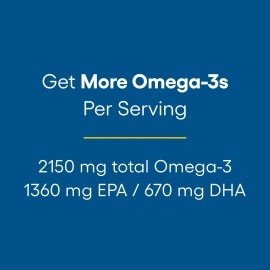 Natural Factors RxOmega-3 Maximum Triple Strength 900 mg 150 Enteripure Softgels