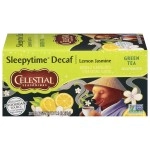 Celestial Seasonings Green Tea, Sleepytime Decaf Lemon Jasmine, Decaffeinated Sleep Tea, 20 Tea Bags (Pack of 6) (Packaging May Vary)