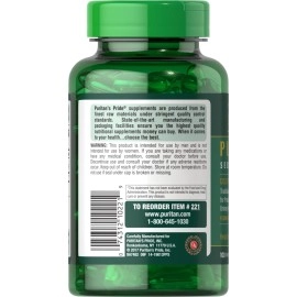 Puritan\'s Pride Pumpkin Seed Oil, Supports Prostate and Urinary Health White 100 Count (Pack of 1)