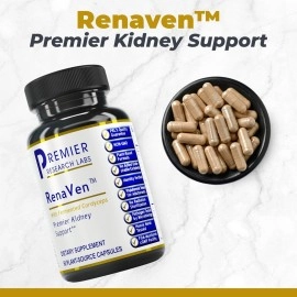 Premier Research Labs RenaVen: Premier Kidney Support for Kidney Cleanse Detox and Repair | Improve Kidney Function and Urinary Support with Fermented Cordyceps - 60 Plant-Source Capsules