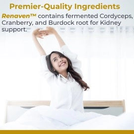 Premier Research Labs RenaVen: Premier Kidney Support for Kidney Cleanse Detox and Repair | Improve Kidney Function and Urinary Support with Fermented Cordyceps - 60 Plant-Source Capsules