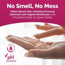 Conceive Plus Fertility Lubricant Travel Size Lube with Calcium + Magnesium Ions - Use When Trying to Conceive - l Moisturizer (3 x 4g Pre-Filled Applicators)