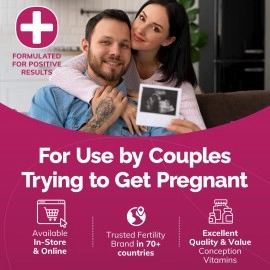 Conceive Plus Fertility Lubricant Travel Size Lube with Calcium + Magnesium Ions - Use When Trying to Conceive - l Moisturizer (3 x 4g Pre-Filled Applicators)