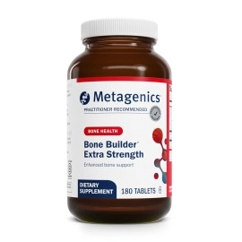Metagenics Bone Builder Extra Strength - Calcium Supplement Supports Bone Health* - High Calcium Content for Bone Health* - With Phosphorus - Gluten-Free & Non-GMO - 180 Tablets - 60 Servings