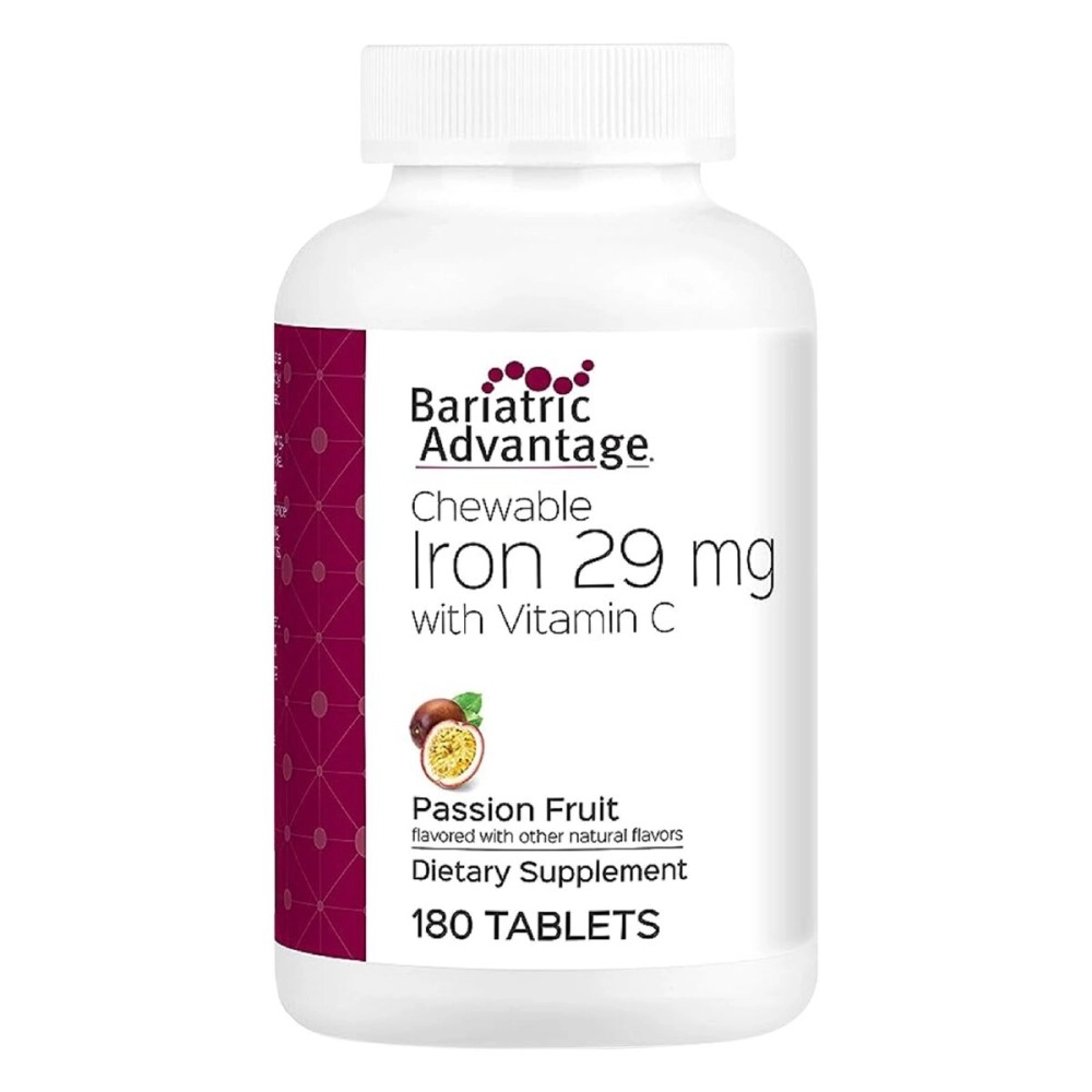 Bariatric Advantage - Chewable Iron 29mg - Passion Fruit, 180 Count