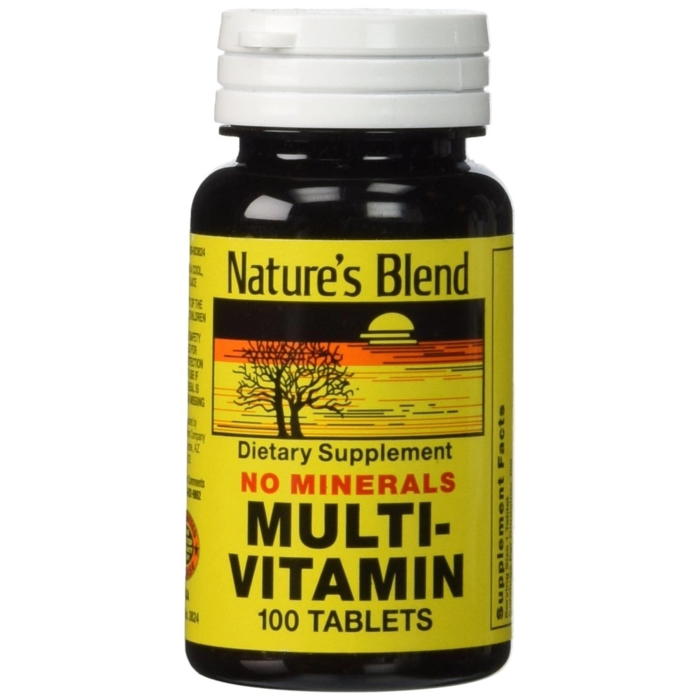 Nature\'s Blend Multi-Vitamin No Minerals 100 Tabs (Model: 3824)