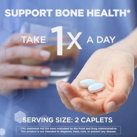 Citracal Slow Release 1200, 1200 mg Calcium Citrate and Calcium Carbonate Blend with 1000 IU Vitamin D3, Bone Health Supplement for Adults, Once Daily Caplets, 80 Count