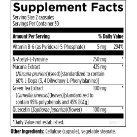 Designs for Health DopaBoost - Dopamine Support Supplement for Men + Women - Acetyl-L-Tyrosine, Mucuna Extract, Vitamin B6 - Designed for Sleep, Mood + Cognitive Support - Vegan (60 Capsules)