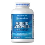 Puritan\'s Pride Probiotic Supplement, Acidophilus, Capsule, 250 Count(Pack of 1)