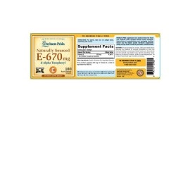 Puritan\'s Pride Vitamin E-670 mg 100% Natural-100 Softgels(Package May Vary)