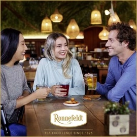 Ronnefeldt Organic Green Tea with Pear and Peach Flavor, 25 Count, 1.5g Teabags