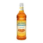 Monin - Sugar Free Caramel Syrup, Sweet and Buttery Caramel Flavor, Great for Lattes, Cappuccinos, & Unique Cocktails, Vegan, Non-GMO, Gluten-Free (1 Liter)