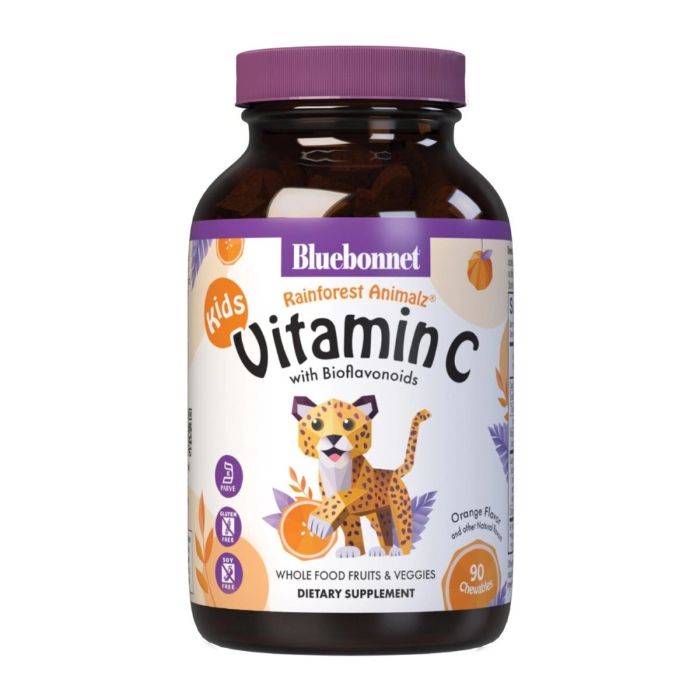 Bluebonnet Nutrition - Animalz Vitamin C Natural Orange Flavor 90 Chewables
