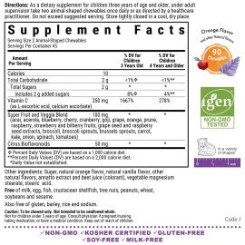 Bluebonnet Nutrition - Animalz Vitamin C Natural Orange Flavor 90 Chewables