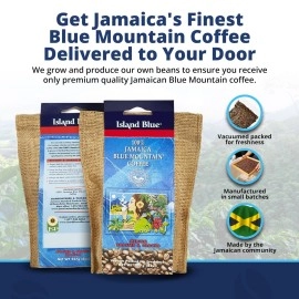Island Blue -100% Jamaica Blue Mountain Ground Coffee 8oz