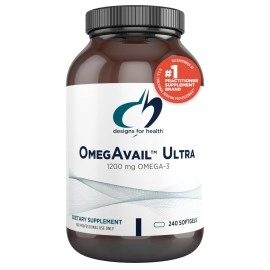 Designs for Health OmegAvail Ultra TG Fish Oil 1200mg - Triglyceride Form Omega 3 Fish Oil Supplement with DHA/EPA - No Fishy Aftertaste (240 Softgels)