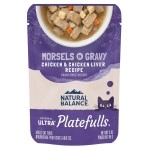 Natural Balance Platefulls Indoor Chicken & Chicken Liver Formula Gravy Cat Food - 3 oz.