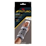 Futuro Deluxe Wrist Stabilizer Left Hand S/M size, 1 unit/pack | Grey color | 09144ENT | Helps relieve pain symptoms | Firm support | Wrist support