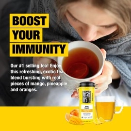 Tiesta Tea Maui Mango, Loose Leaf, Mango Pineapple Herbal Tea, Premium Non-Caffeinated Fruit Blend, Makes Hot or Iced & Brews Up to 50 Cups, 5.5 Ounce Refillable Tin