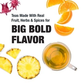 Tiesta Tea Maui Mango, Loose Leaf, Mango Pineapple Herbal Tea, Premium Non-Caffeinated Fruit Blend, Makes Hot or Iced & Brews Up to 50 Cups, 5.5 Ounce Refillable Tin