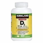 Kirkland Signature 2 Pack Of Kirkland Maximum Strength Vitamin D3 600 Softgels - 1200 Total Softgels 2000 I.U.