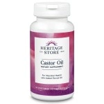 HERITAGE STORE Castor Oil (725mg.) - 60 Vegetarian Capsules