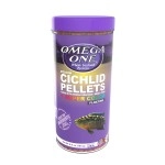 Omega One Super Color Floating Cichlid Pellets, 6mm Medium Pellets, 6.4 oz