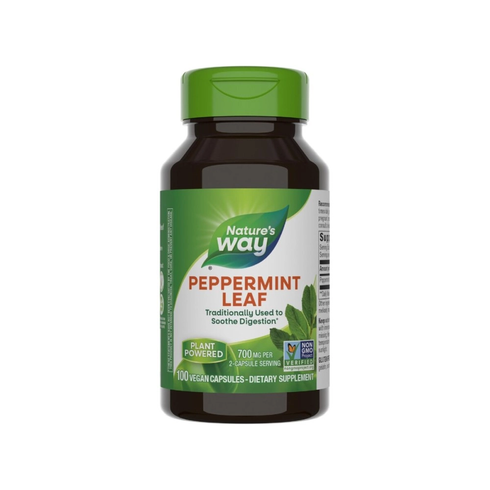 Nature\'s Way Peppermint Leaves, 100 Caps