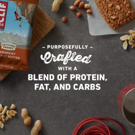 CLIF Bar Organic Energy Bars Box, Crunchy Peanut Butter 12