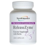 TRANSFORMATION THE GENESIS OF GOOD HEALTH Enzymes ReleaseZyme Blend Supplement with Natural Herbs, 1 Practitioner Physician Recommended, Balanced Digestive Support, 100 Cap