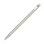Pilot Birdy Stainless Steel Body Mini Ballpoint Pen, 0.7 mm, Black Ink (BS-40S-S)
