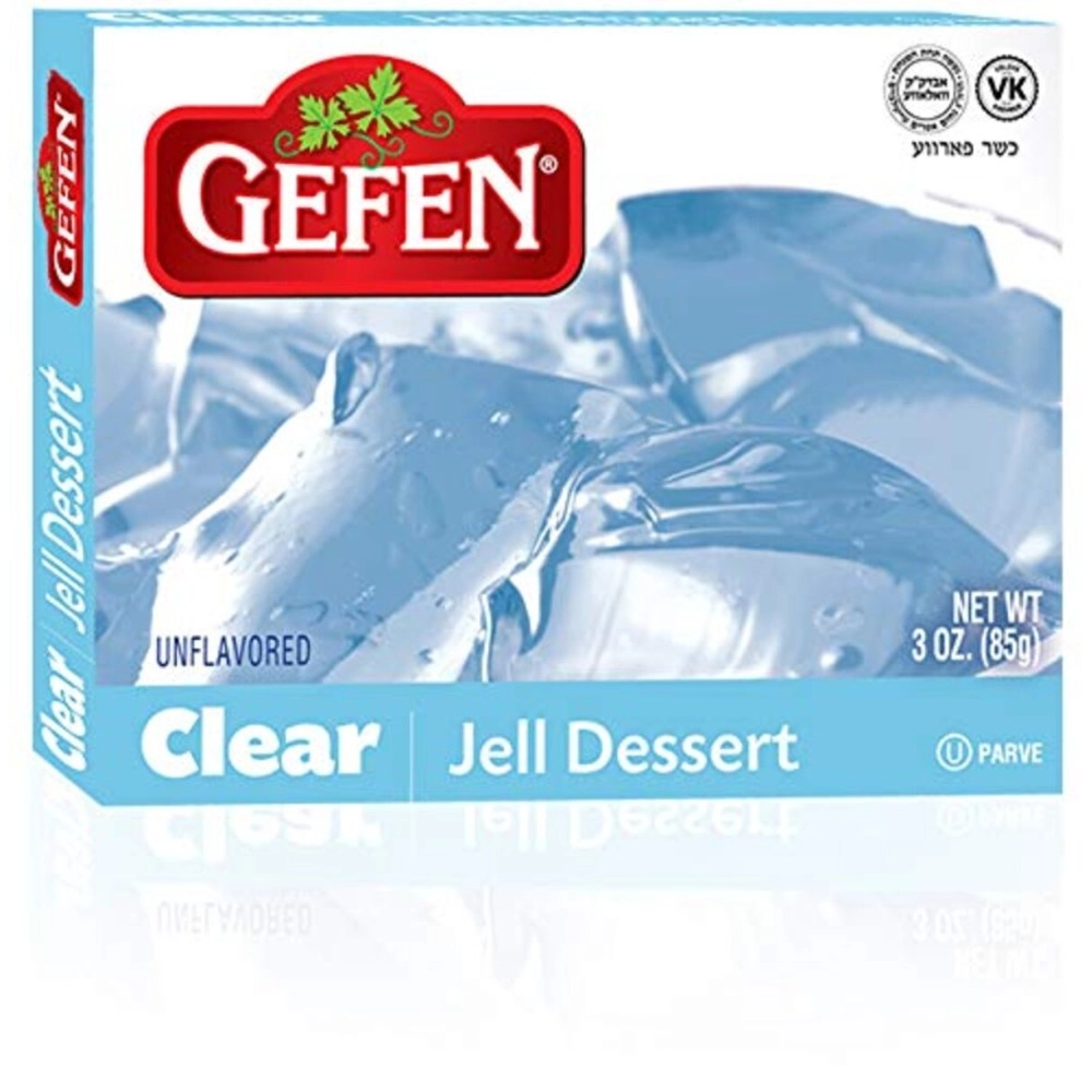 Gefen Clear Unflavored Jello, 3oz (1 Pack)