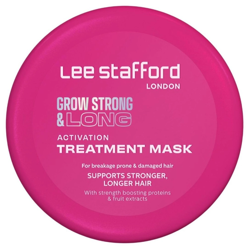 Lee Stafford Hair Growth Mask | Grow Strong & Long Collection - Best Nourishing Treatment for Damaged, Dry Hair, Deep Conditioner Moisture Mask with Thickening Protein, 5 Minute Leave-In, 6.7 Fl Oz
