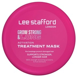 Lee Stafford Hair Growth Mask | Grow Strong & Long Collection - Best Nourishing Treatment for Damaged, Dry Hair, Deep Conditioner Moisture Mask with Thickening Protein, 5 Minute Leave-In, 6.7 Fl Oz