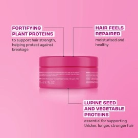 Lee Stafford Hair Growth Mask | Grow Strong & Long Collection - Best Nourishing Treatment for Damaged, Dry Hair, Deep Conditioner Moisture Mask with Thickening Protein, 5 Minute Leave-In, 6.7 Fl Oz