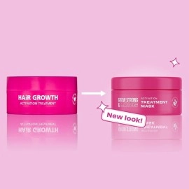 Lee Stafford Hair Growth Mask | Grow Strong & Long Collection - Best Nourishing Treatment for Damaged, Dry Hair, Deep Conditioner Moisture Mask with Thickening Protein, 5 Minute Leave-In, 6.7 Fl Oz