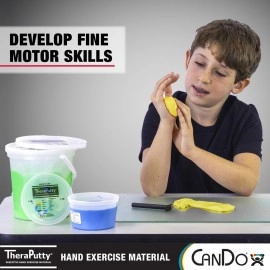 CanDo TheraPutty Antimicrobial - Therapeutic modelling clay - 3 oz - yellow (very light)