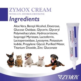 Zymox Antimicrobial & Inflammation Relief Topical Cream with 0.5 Hydrocortisone 1oz