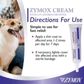Zymox Antimicrobial & Inflammation Relief Topical Cream with 0.5 Hydrocortisone 1oz