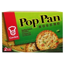 DragonMall Garden Pop-pan Spring Onion Crackers 8 Oz (Pack of 2)