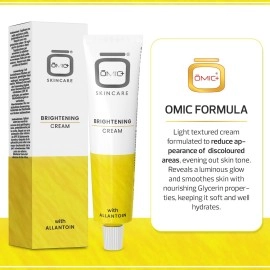 OMIC Skin Brightening Cream | 1.76 Oz / 50 g | Fade Dark Discolored Areas | Skin Brightening Cream | Hydrate and Moisturize Skin | Armpit Brightening Cream with Alpha Arbutin Complex and Glycerin