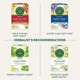 Traditional Medicinals Organic Nighty Night Valerian Relaxtion Tea, 16 Tea Bags (Pack of 1)