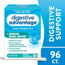 Digestive Advantage Schiff Intensive Bowel Support, 96 Capsules (Pack of 3)